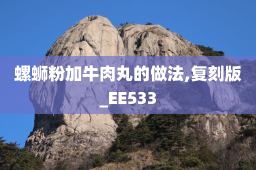 螺蛳粉加牛肉丸的做法,复刻版_EE533