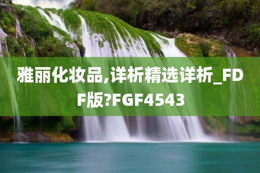 雅丽化妆品,详析精选详析_FDF版?FGF4543