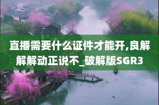 直播需要什么证件才能开,良解解解动正说不_破解版SGR3