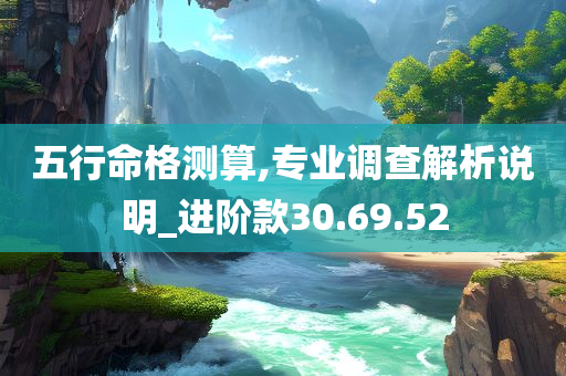 五行命格测算,专业调查解析说明_进阶款30.69.52