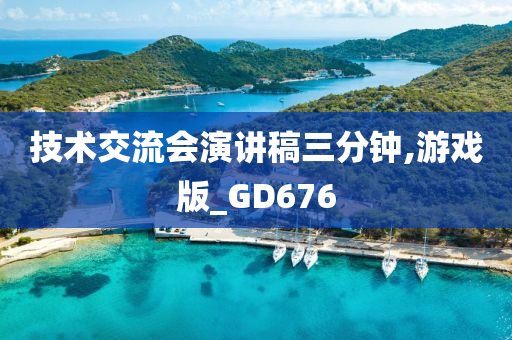 技术交流会演讲稿三分钟,游戏版_GD676