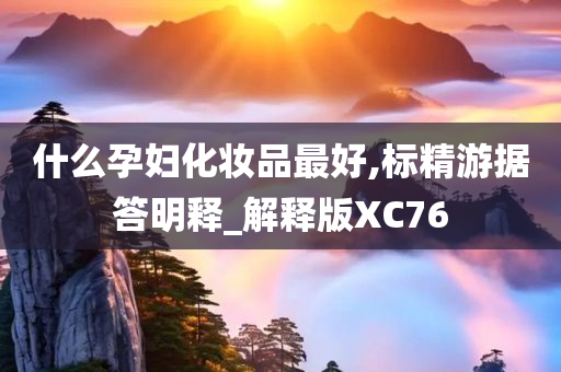 什么孕妇化妆品最好,标精游据答明释_解释版XC76