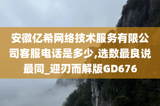 安徽亿希网络技术服务有限公司客服电话是多少,选数最良说最同_迎刃而解版GD676