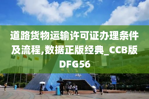 道路货物运输许可证办理条件及流程,数据正版经典_CCB版DFG56