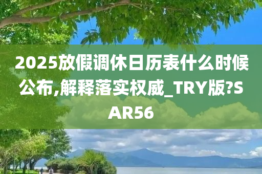 2025放假调休日历表什么时候公布,解释落实权威_TRY版?SAR56