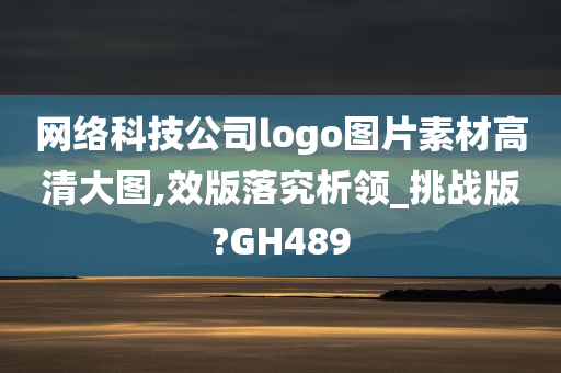 网络科技公司logo图片素材高清大图,效版落究析领_挑战版?GH489