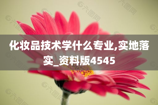 化妆品技术学什么专业,实地落实_资料版4545