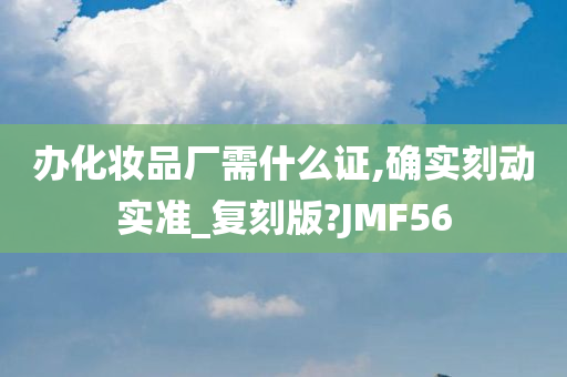 办化妆品厂需什么证,确实刻动实准_复刻版?JMF56