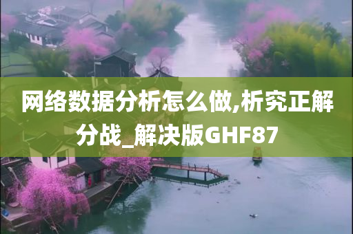 网络数据分析怎么做,析究正解分战_解决版GHF87