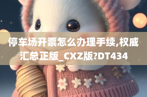 停车场开票怎么办理手续,权威汇总正版_CXZ版?DT434