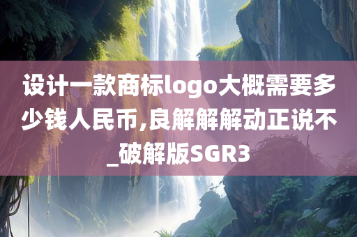 设计一款商标logo大概需要多少钱人民币,良解解解动正说不_破解版SGR3