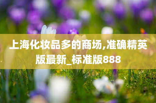 上海化妆品多的商场,准确精英版最新_标准版888