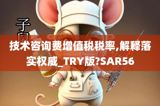 技术咨询费增值税税率,解释落实权威_TRY版?SAR56