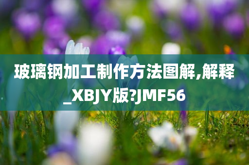 玻璃钢加工制作方法图解,解释_XBJY版?JMF56