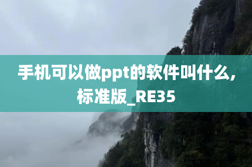 手机可以做ppt的软件叫什么,标准版_RE35