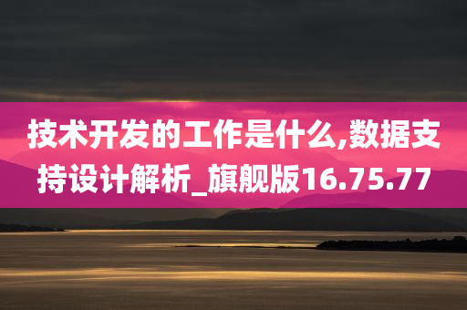 技术开发的工作是什么,数据支持设计解析_旗舰版16.75.77