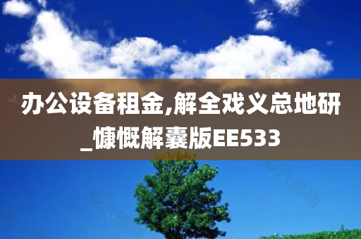 办公设备租金,解全戏义总地研_慷慨解囊版EE533