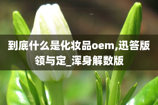 到底什么是化妆品oem,迅答版领与定_浑身解数版