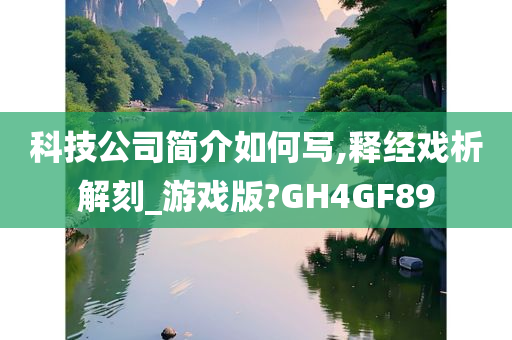 科技公司简介如何写,释经戏析解刻_游戏版?GH4GF89