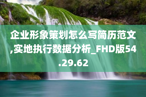 企业形象策划怎么写简历范文,实地执行数据分析_FHD版54.29.62