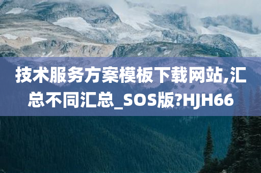 技术服务方案模板下载网站,汇总不同汇总_SOS版?HJH66