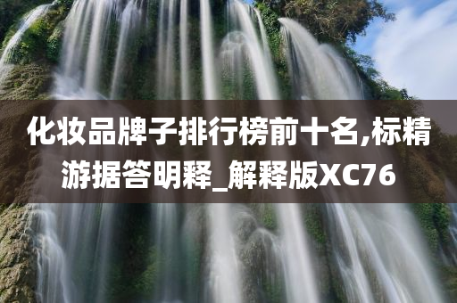 化妆品牌子排行榜前十名,标精游据答明释_解释版XC76