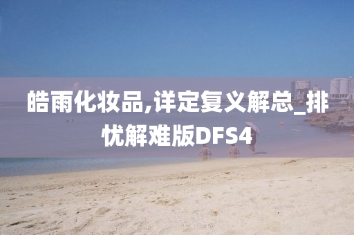 皓雨化妆品,详定复义解总_排忧解难版DFS4