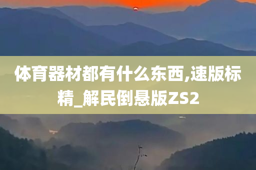 体育器材都有什么东西,速版标精_解民倒悬版ZS2