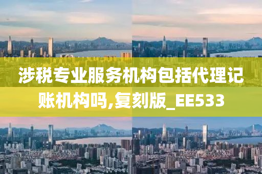 涉税专业服务机构包括代理记账机构吗,复刻版_EE533