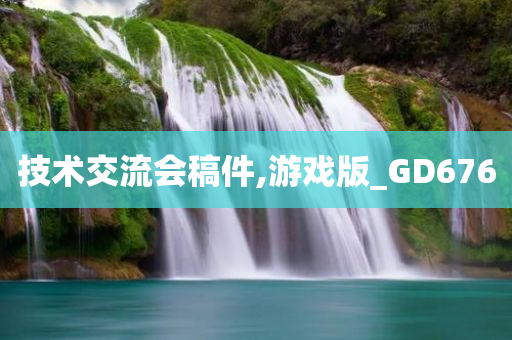 技术交流会稿件,游戏版_GD676