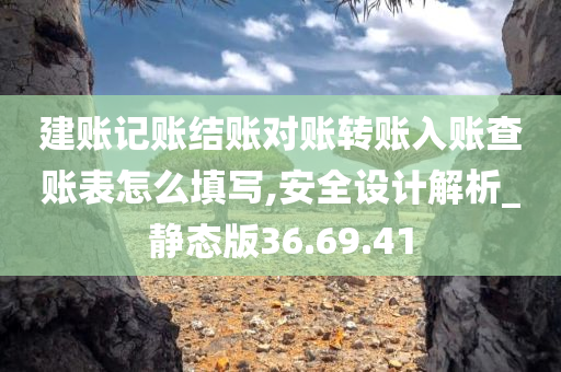 建账记账结账对账转账入账查账表怎么填写,安全设计解析_静态版36.69.41