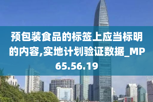 预包装食品的标签上应当标明的内容,实地计划验证数据_MP65.56.19