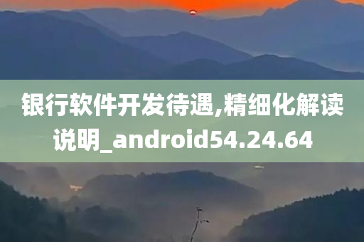 银行软件开发待遇,精细化解读说明_android54.24.64