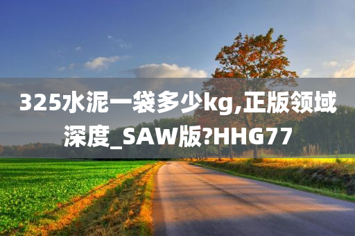 325水泥一袋多少kg,正版领域深度_SAW版?HHG77