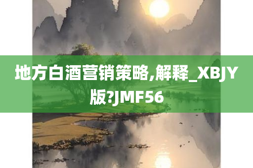 地方白酒营销策略,解释_XBJY版?JMF56