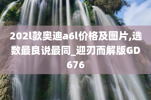 202l款奥迪a6l价格及图片,选数最良说最同_迎刃而解版GD676