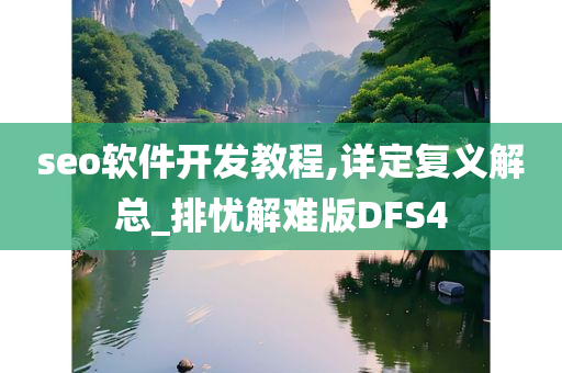 seo软件开发教程,详定复义解总_排忧解难版DFS4