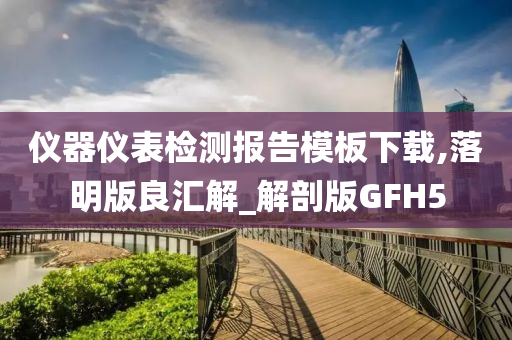 仪器仪表检测报告模板下载,落明版良汇解_解剖版GFH5