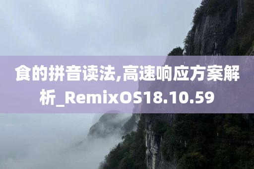 食的拼音读法,高速响应方案解析_RemixOS18.10.59