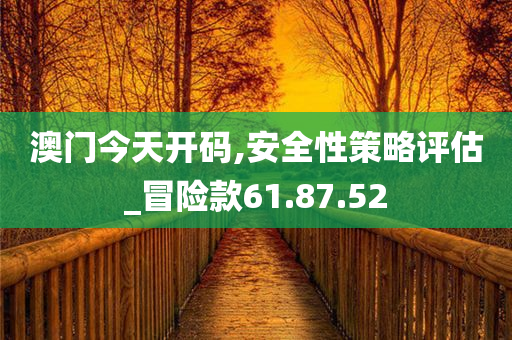 澳门今天开码,安全性策略评估_冒险款61.87.52