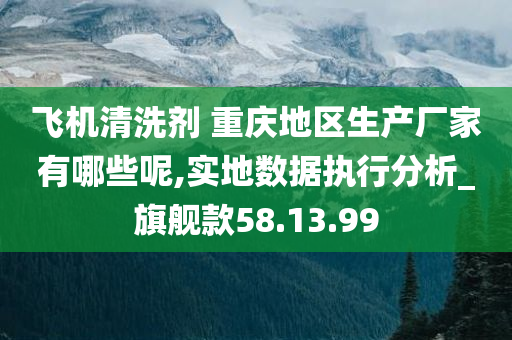 飞机清洗剂 重庆地区生产厂家有哪些呢,实地数据执行分析_旗舰款58.13.99