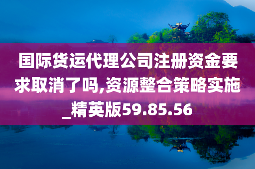 国际货运代理公司注册资金要求取消了吗,资源整合策略实施_精英版59.85.56