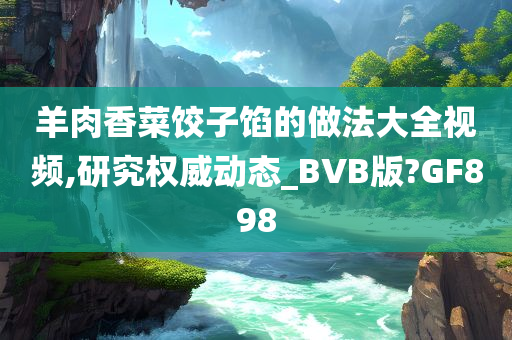 羊肉香菜饺子馅的做法大全视频,研究权威动态_BVB版?GF898