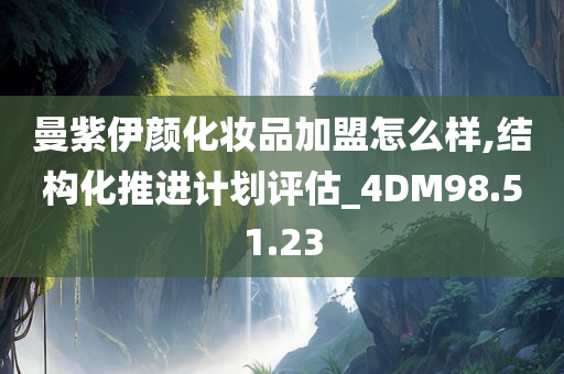 曼紫伊颜化妆品加盟怎么样,结构化推进计划评估_4DM98.51.23