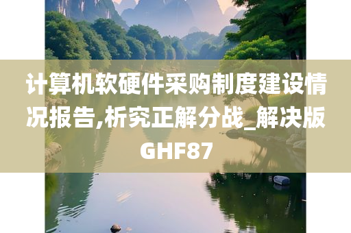 计算机软硬件采购制度建设情况报告,析究正解分战_解决版GHF87