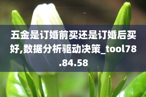 五金是订婚前买还是订婚后买好,数据分析驱动决策_tool78.84.58