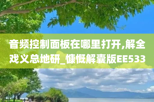 音频控制面板在哪里打开,解全戏义总地研_慷慨解囊版EE533