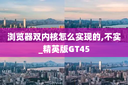 浏览器双内核怎么实现的,不实_精英版GT45