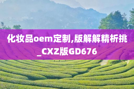 化妆品oem定制,版解解精析挑_CXZ版GD676