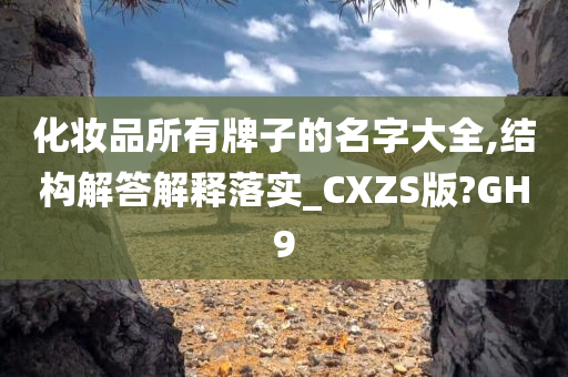 化妆品所有牌子的名字大全,结构解答解释落实_CXZS版?GH9